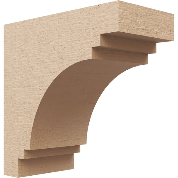 Ekena Millwork 5"W x 10"D x 10"H Classic Pescadero Rough Cedar Woodgrain TimberThane Corbel, Primed Tan CORUR05X10X10PECRCPR - main